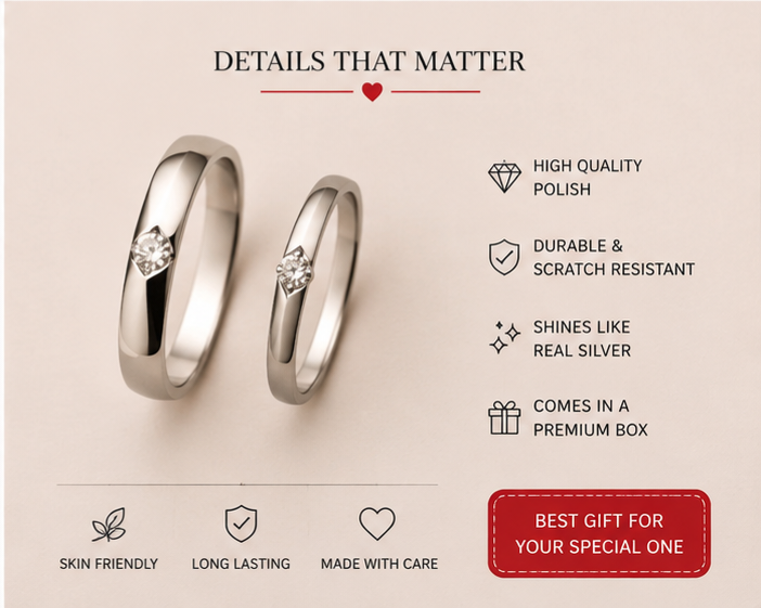 💍 Couple Rings – Elegant Matching Rings for Him & Her