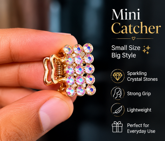 Mini Crystal Hair Claw Clips – Stylish Strong Grip